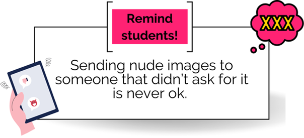 Sending nude images to someone that didn't ask for it is never ok